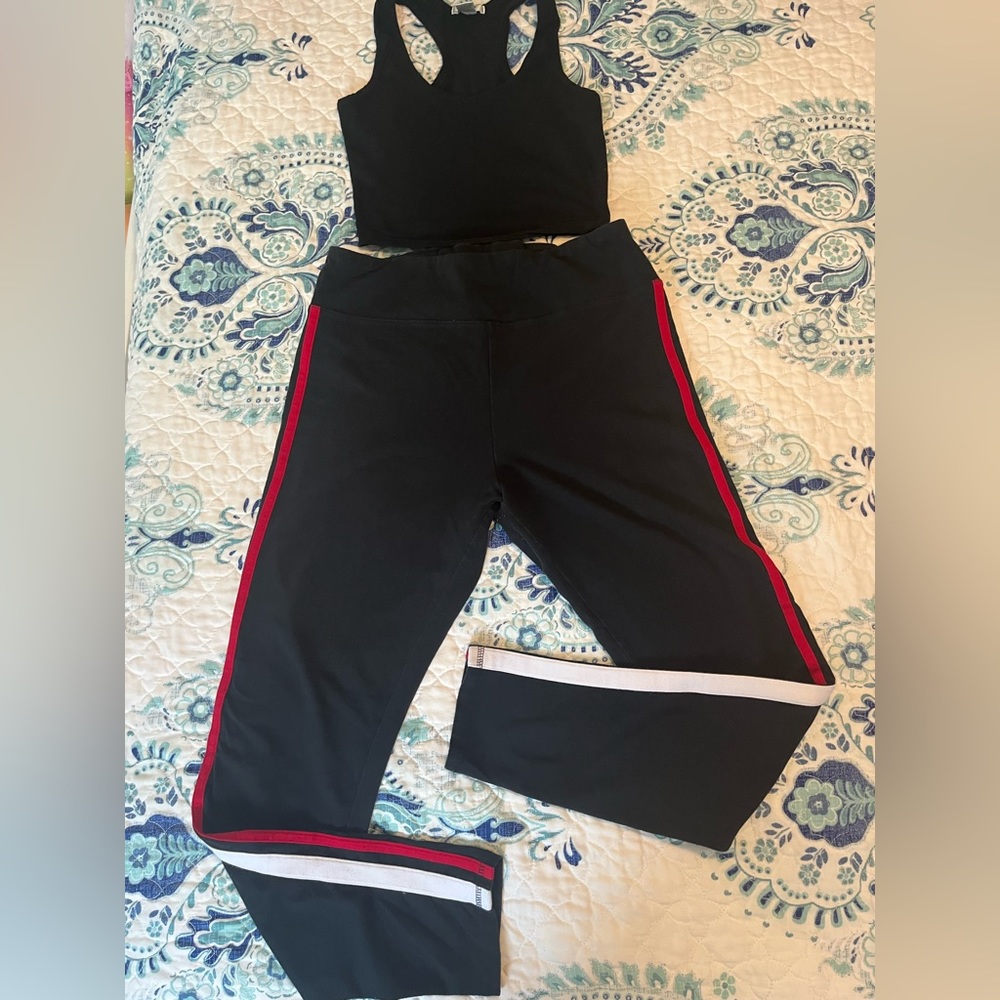 Leggings L Hollister and top black small